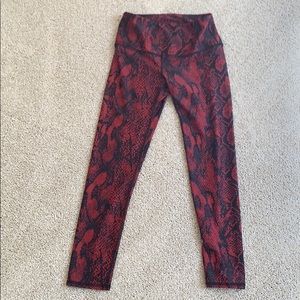 ACTIVE WEAR :: Red snake print athletic pants